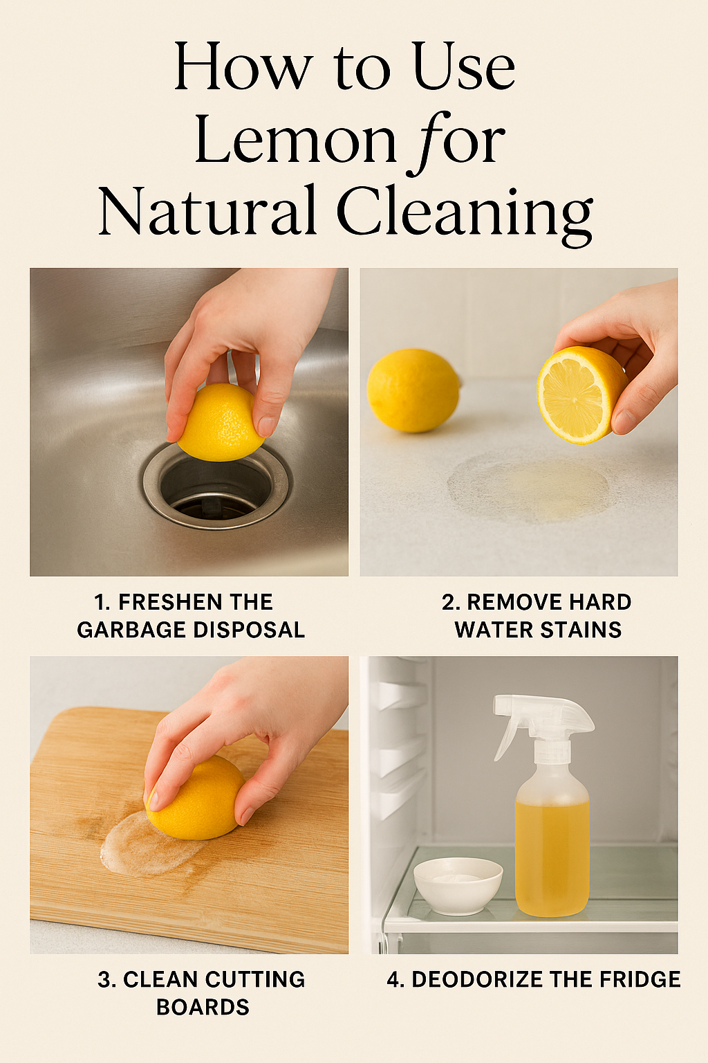 Lemon Love: 4 Easy Ways to Clean Naturally with Lemons